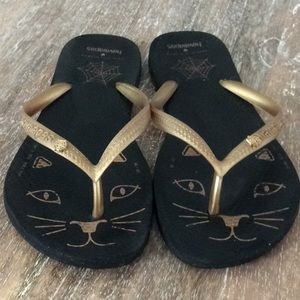 Havaianas Charlotte Olympia flip flops